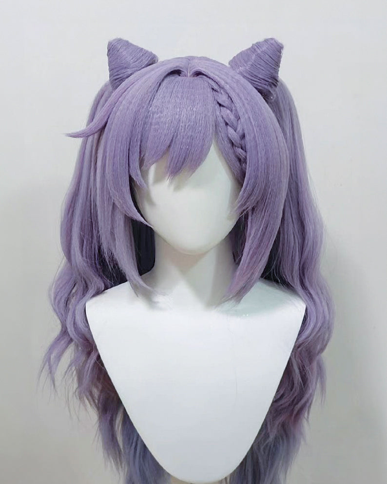 [Cakycos] Keqing Genshin Impact Cosplay Styling Commission Wig - Cakycos