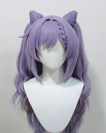[Cakycos] Keqing Genshin Impact Cosplay Styling Commission Wig - Cakycos