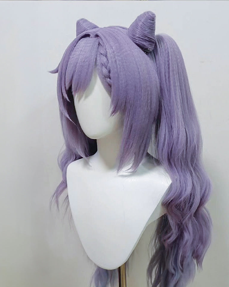 [Cakycos] Keqing Genshin Impact Cosplay Styling Commission Wig - Cakycos