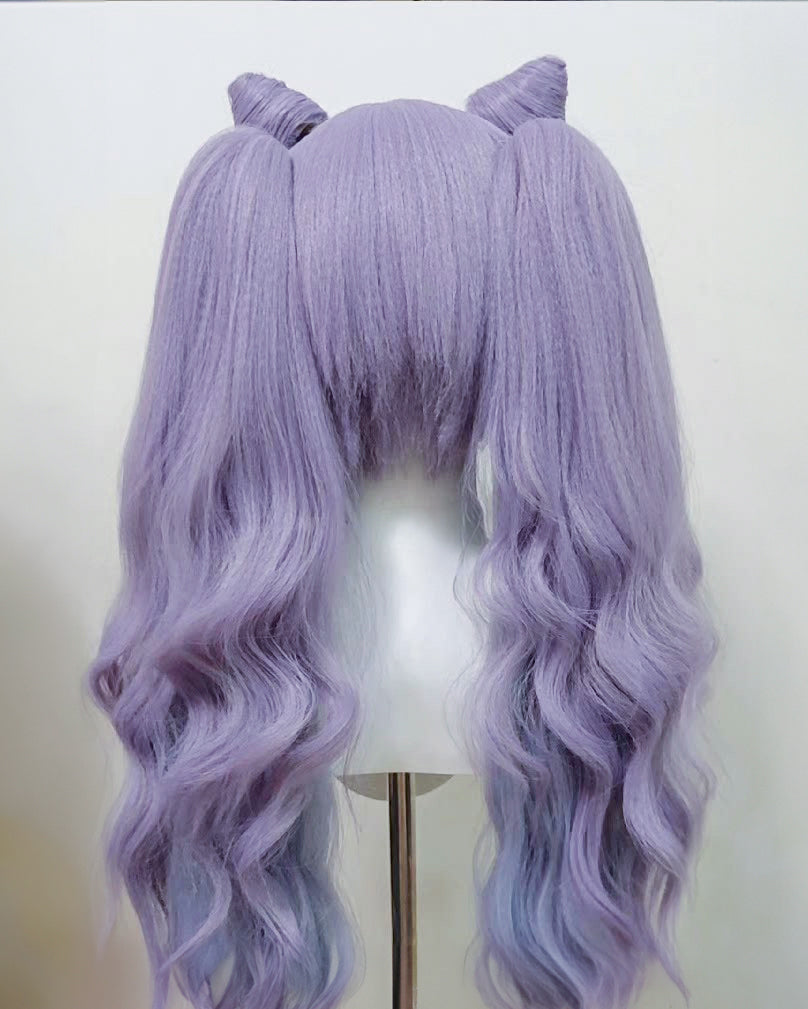 [Cakycos] Keqing Genshin Impact Cosplay Styling Commission Wig - Cakycos