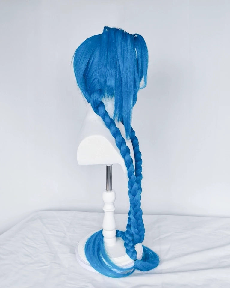 [Cakycos] Jinx League of Legends Arcane Cosplay Styling Commission Wig