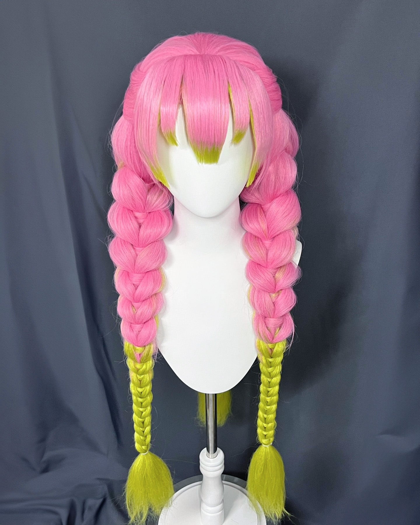 [Cakycos]  Mitsuri Kanroji Demon Slayer Cosplay Styling Custom Commission Wig - Cakycos