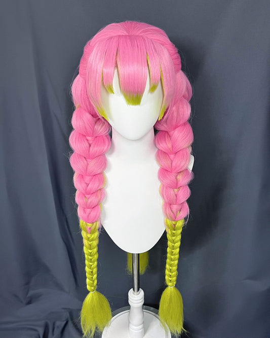 [Cakycos]  Mitsuri Kanroji Demon Slayer Cosplay Styling Custom Commission Wig - Cakycos