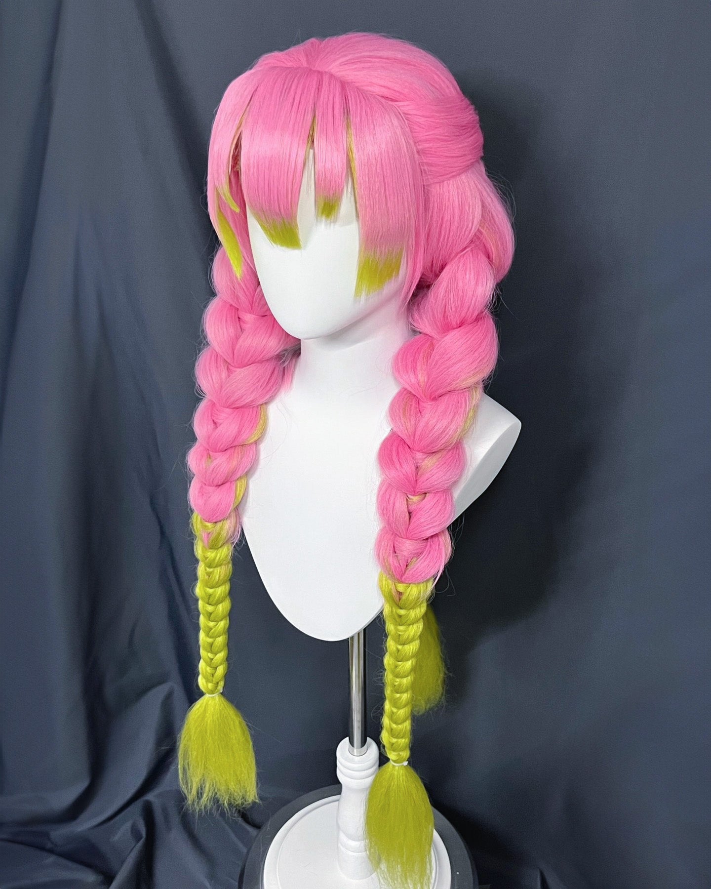 [Cakycos]  Mitsuri Kanroji Demon Slayer Cosplay Styling Custom Commission Wig - Cakycos