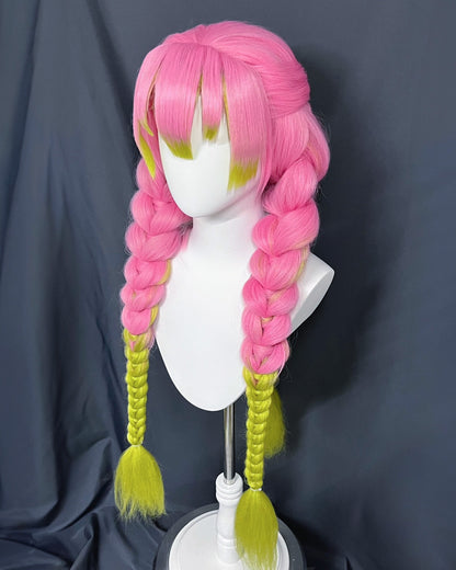 [Cakycos]  Mitsuri Kanroji Demon Slayer Cosplay Styling Custom Commission Wig - Cakycos