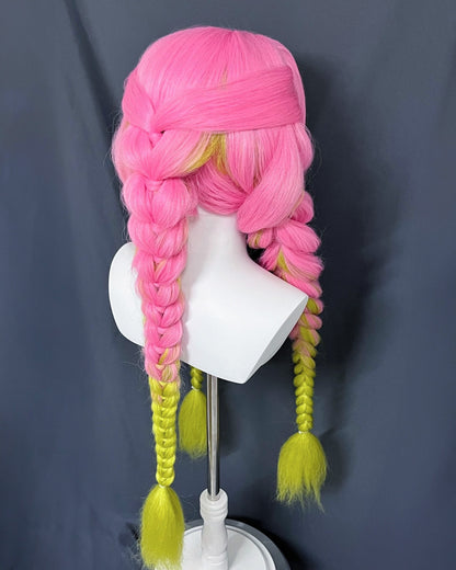 [Cakycos]  Mitsuri Kanroji Demon Slayer Cosplay Styling Custom Commission Wig - Cakycos
