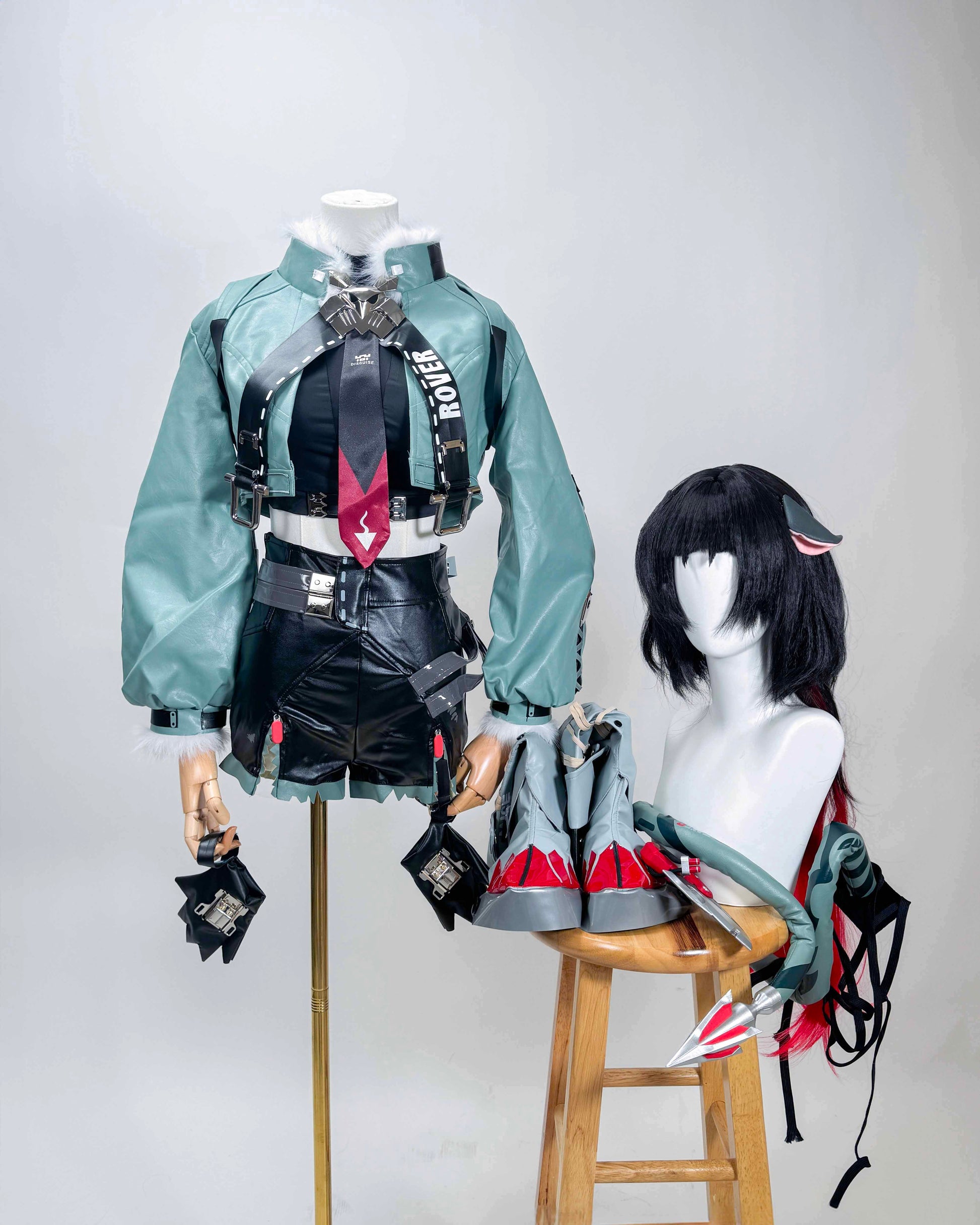[Cakycos][New] Jane Doe Zenless Zone Zero Cosplay Wholeset Costume Wig - Cakycos
