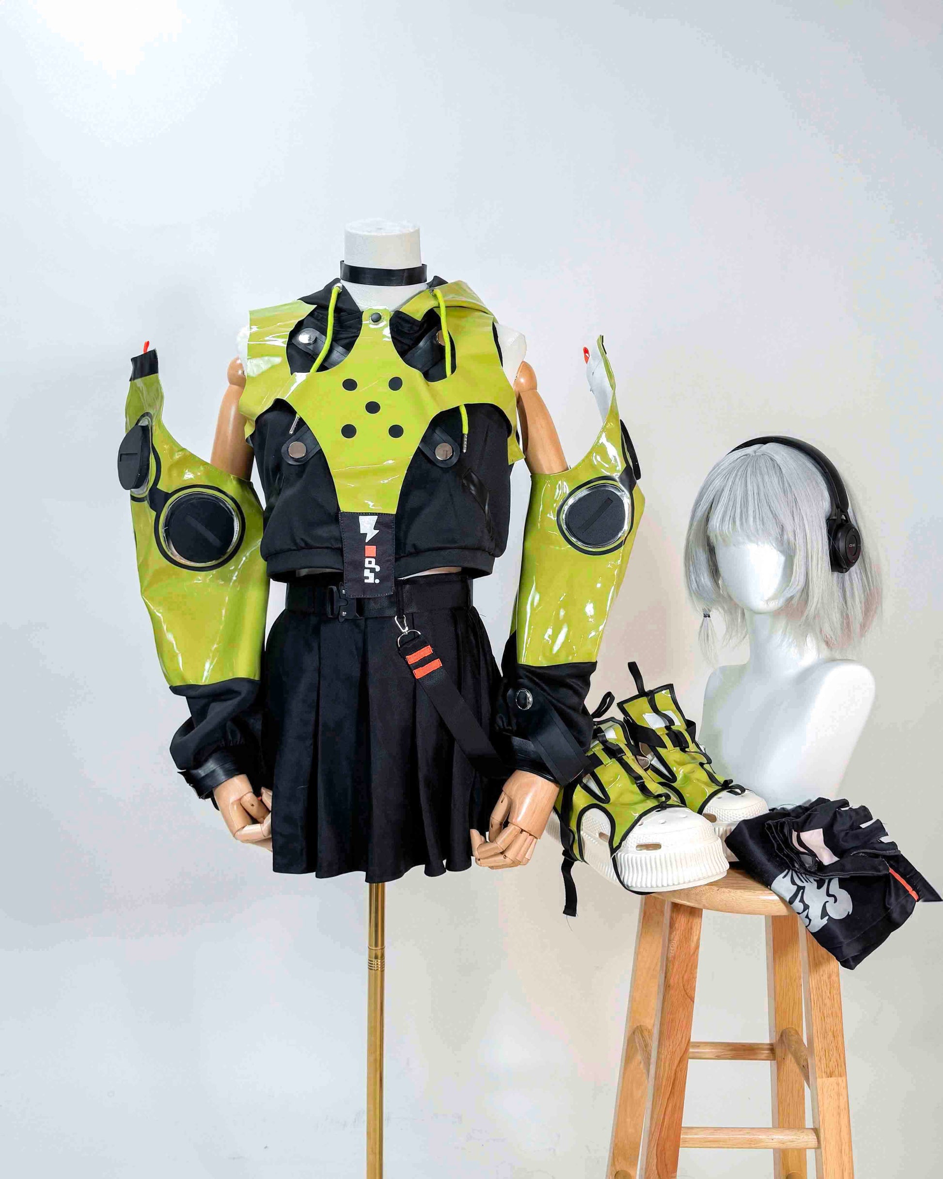 [Cakycos][New] Anby Zenless Zone Zero Cosplay Wholeset Costume Wig - Cakycos