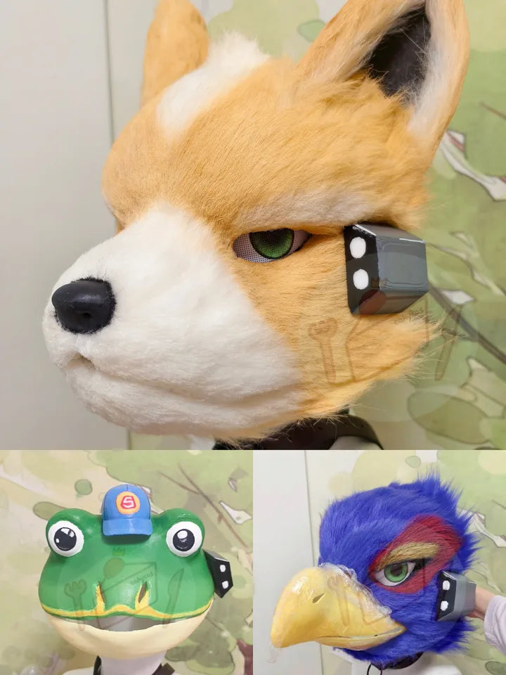 Star Fox custom cosplay masks by Cakycos